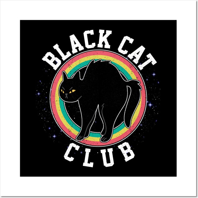 Black Cat Club Wall Art by sopiansentor8